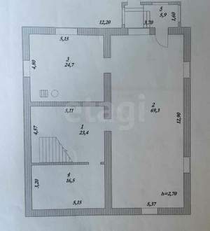 Дом 419м², 3-этажный, участок 9 сот.