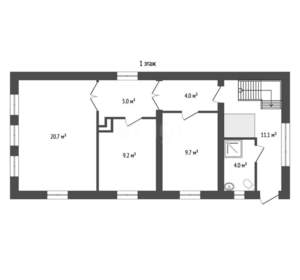 Дом 122м², 2-этажный, участок 5 сот.