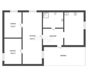 Дом 86м², 1-этажный, участок 7 сот.