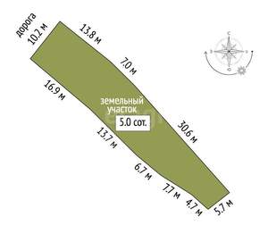 Дом 122м², 2-этажный, участок 5 сот.