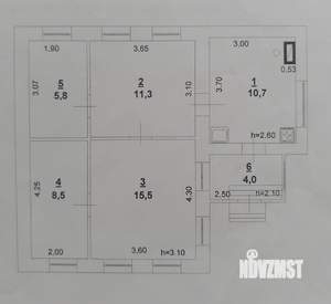 Дом 56м², 1-этажный, участок 4 сот.  
