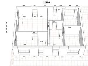 Дом 94м&sup2;, 1-этажный, участок 6 сот.  