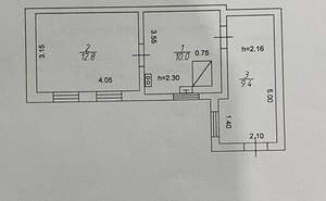 Дом 32м², 1-этажный, участок 2 сот.  