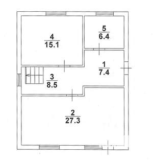 Дом 135м², 2-этажный, участок 5 сот.  