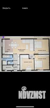 Дом 82м&sup2;, 1-этажный, участок 6 сот.  