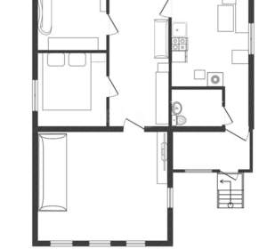 Дом 83м², 1-этажный, участок 5 сот.  