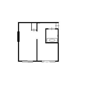 1-к квартира, на длительный срок, 33м2, 4/5 этаж