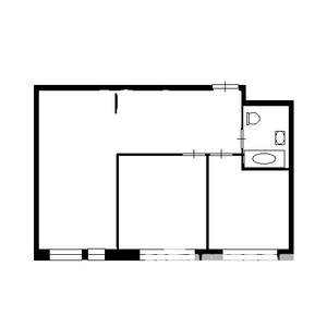 2-к квартира, на длительный срок, 45м2, 9/9 этаж
