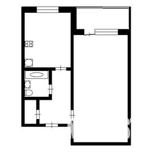 1-к квартира, на длительный срок, 30м2, 5/9 этаж