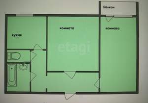 2-к квартира, на длительный срок, 44м2, 3/5 этаж