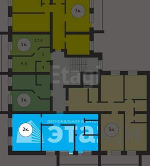 2-к квартира, на длительный срок, 45м2, 1/5 этаж