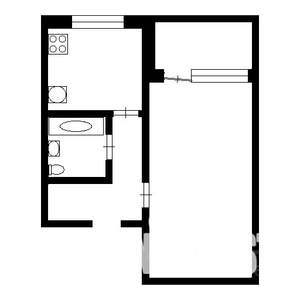 1-к квартира, на длительный срок, 34м2, 5/6 этаж
