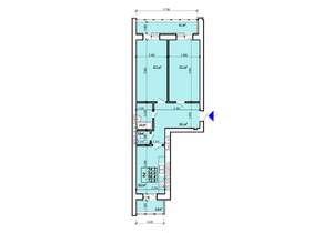 2-к квартира, вторичка, 73м2, 10/10 этаж