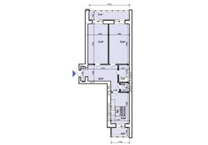 2-к квартира, строящийся дом, 75м2, 2/10 этаж