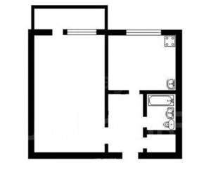 1-к квартира, вторичка, 38м2, 9/9 этаж