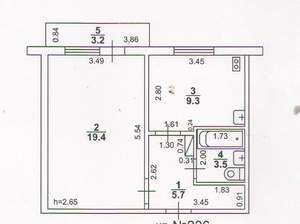 1-к квартира, вторичка, 38м2, 8/10 этаж