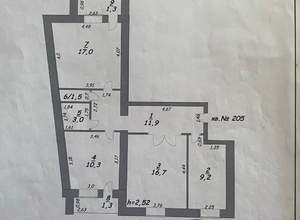 3-к квартира, вторичка, 72м2, 4/10 этаж