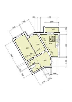 2-к квартира, вторичка, 75м2, 10/10 этаж