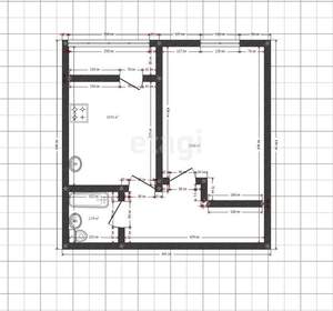 1-к квартира, вторичка, 39м2, 6/10 этаж