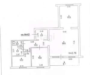 3-к квартира, вторичка, 106м2, 2/10 этаж