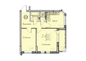 Студия квартира, вторичка, 55м2, 4/10 этаж