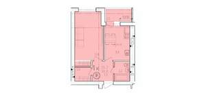 1-к квартира, вторичка, 39м2, 2/10 этаж