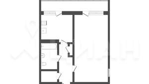 1-к квартира, вторичка, 35м2, 2/5 этаж