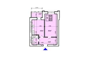 1-к квартира, вторичка, 40м2, 3/10 этаж