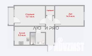 2-к квартира, вторичка, 45м2, 3/5 этаж