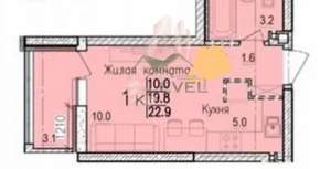 Студия квартира, сданный дом, 23м2, 4/15 этаж