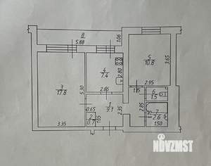 2-к квартира, вторичка, 50м2, 9/9 этаж