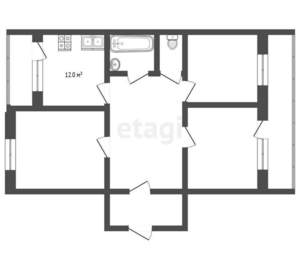 3-к квартира, вторичка, 72м2, 1/10 этаж