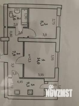 2-к квартира, вторичка, 44м2, 5/9 этаж