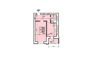 1-к квартира, вторичка, 38м2, 10/10 этаж