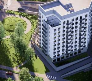 1-к квартира, строящийся дом, 43м2, 2/10 этаж