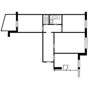 3-к квартира, вторичка, 63м2, 3/9 этаж