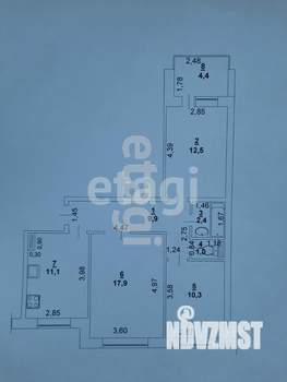 3-к квартира, вторичка, 67м2, 9/10 этаж