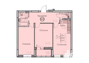 Студия квартира, вторичка, 62м2, 2/10 этаж