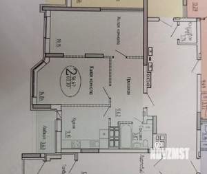 2-к квартира, сданный дом, 60м2, 17/26 этаж