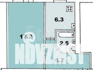 1-к квартира, вторичка, 31м2, 2/5 этаж