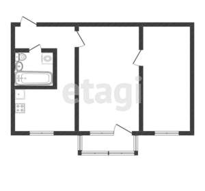 2-к квартира, вторичка, 43м2, 5/5 этаж