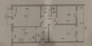 3-к квартира, вторичка, 70м2, 3/5 этаж