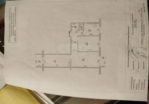 3-к квартира, вторичка, 60м2, 9/9 этаж