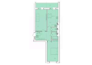 2-к квартира, вторичка, 69м2, 4/10 этаж