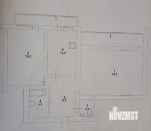 2-к квартира, вторичка, 66м2, 8/10 этаж