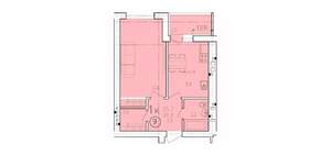 1-к квартира, вторичка, 39м2, 8/10 этаж