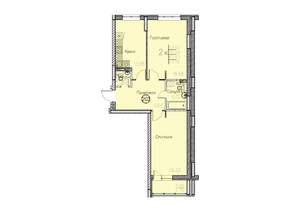 Студия квартира, вторичка, 63м2, 2/10 этаж