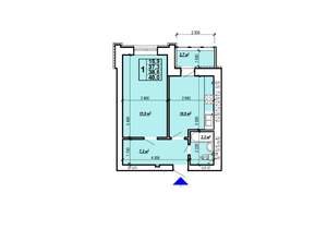 1-к квартира, вторичка, 40м2, 7/10 этаж
