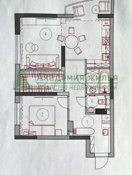2-к квартира, вторичка, 61м2, 14/24 этаж