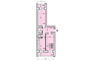 2-к квартира, вторичка, 68м2, 1/10 этаж